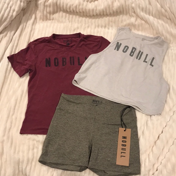 NOBULL Tops - Nobull workout set size small - tank, tee, shorts